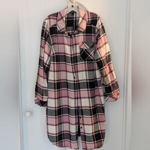 Torrid Long Flannel Button Up Shirt